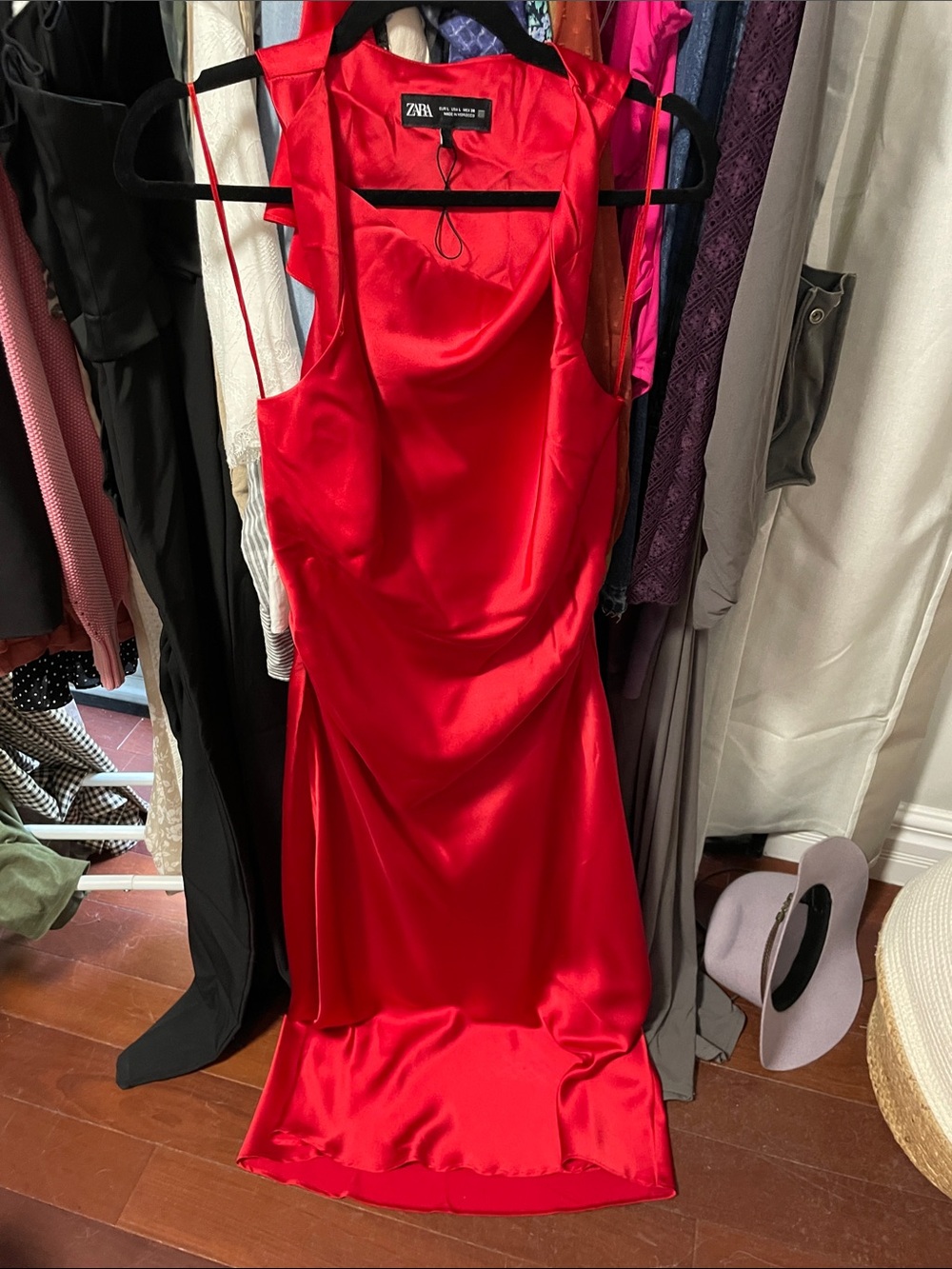 Zara large red gown